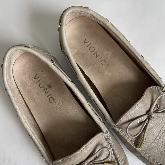 Vionic Virginia Driving Moc Leather Shoes Flats Loafers Women's Size 6 Gray0 - Picture 13 of 14